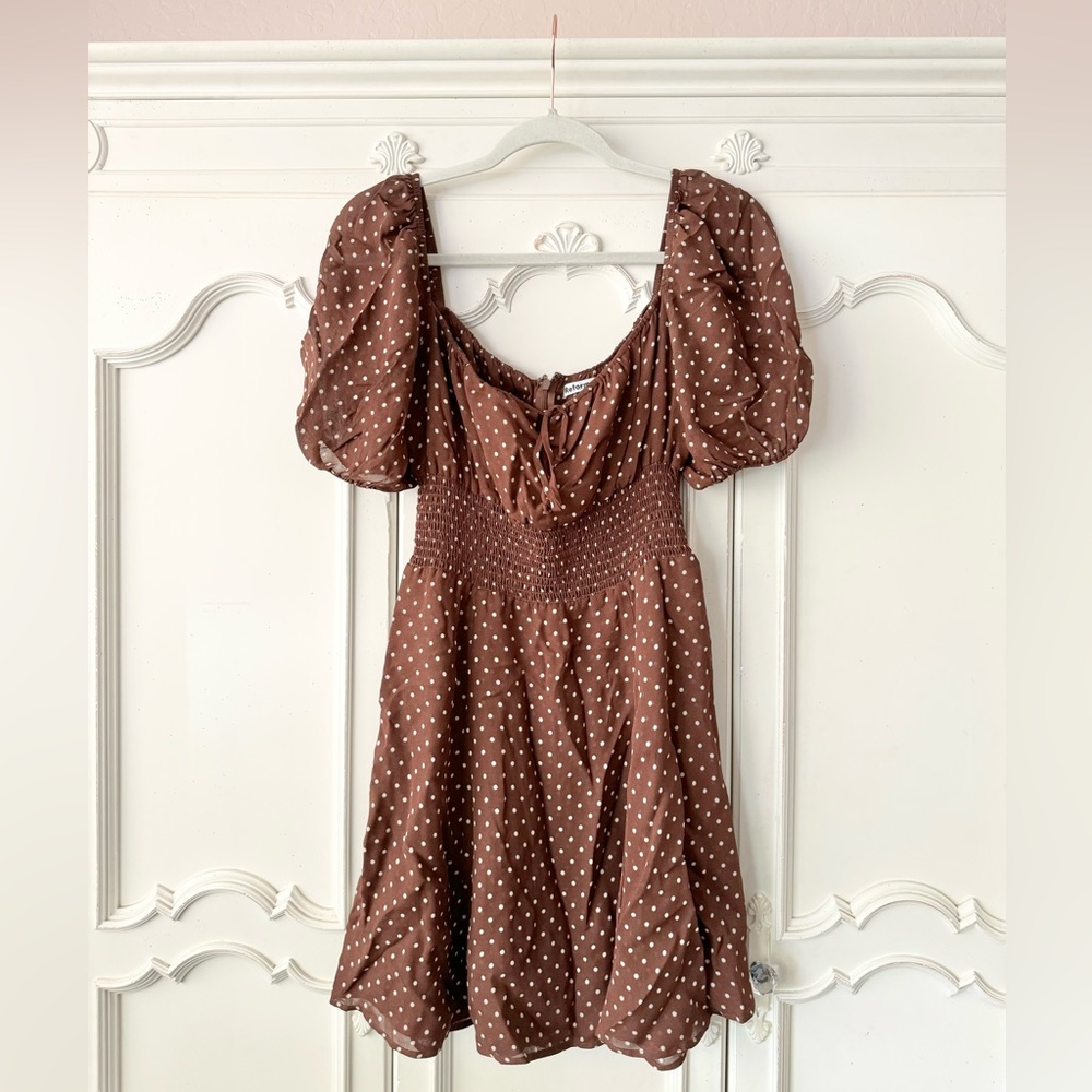 Reformation Smocked Mini Dress